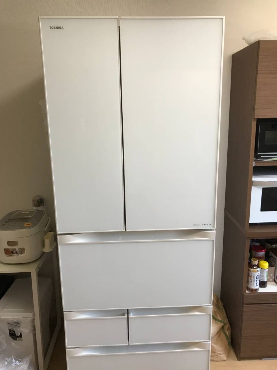 冷蔵庫が・・・